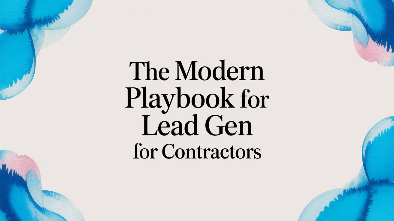 The Modern Playbook for Lead Gen for Contractors
