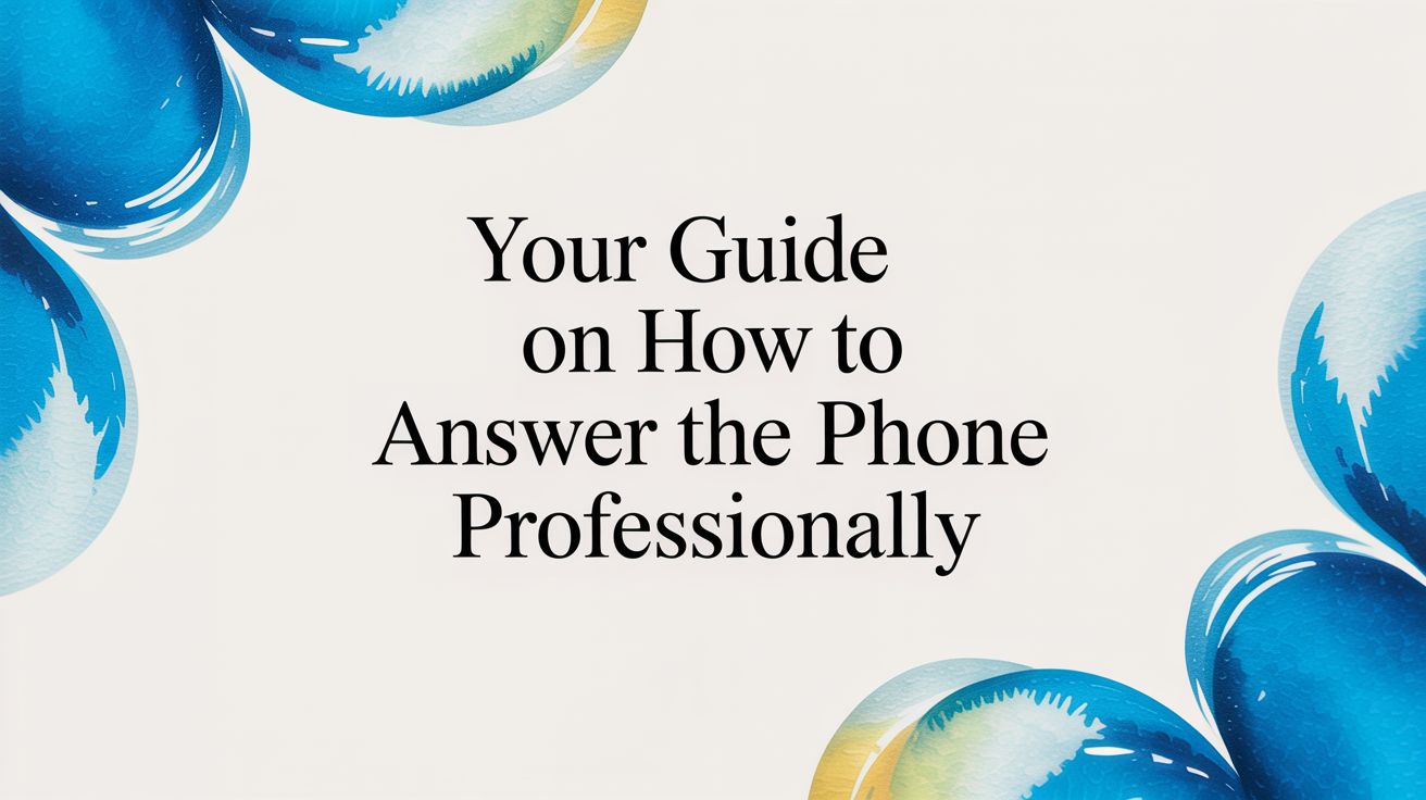 Your Guide on How to Answer the Phone Professionally