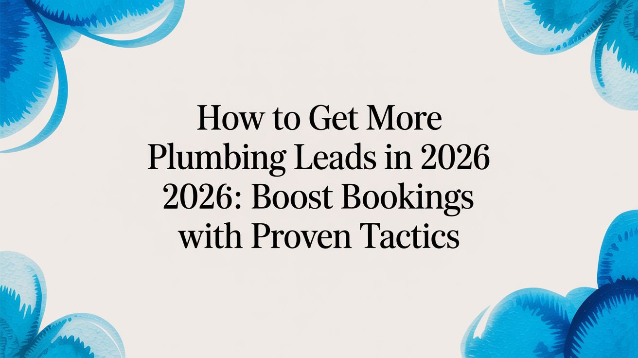 How to get more plumbing leads in 2026: Boost bookings with proven tactics
