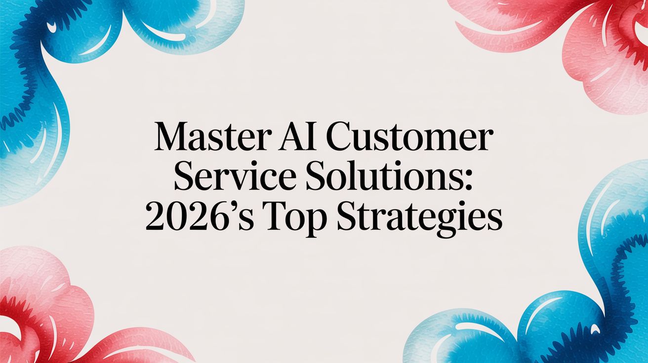 Master AI Customer Service Solutions: 2026's Top Strategies