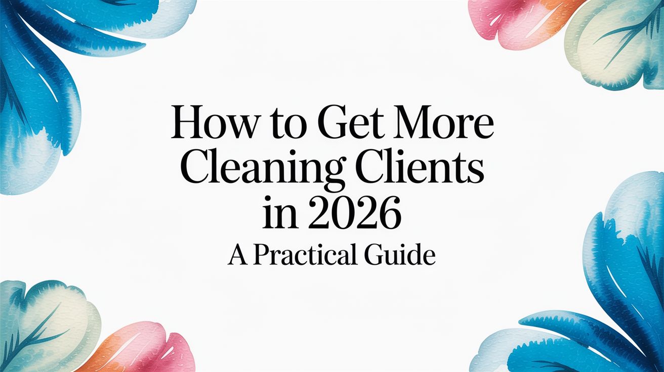 How to Get More Cleaning Clients in 2026 A Practical Guide