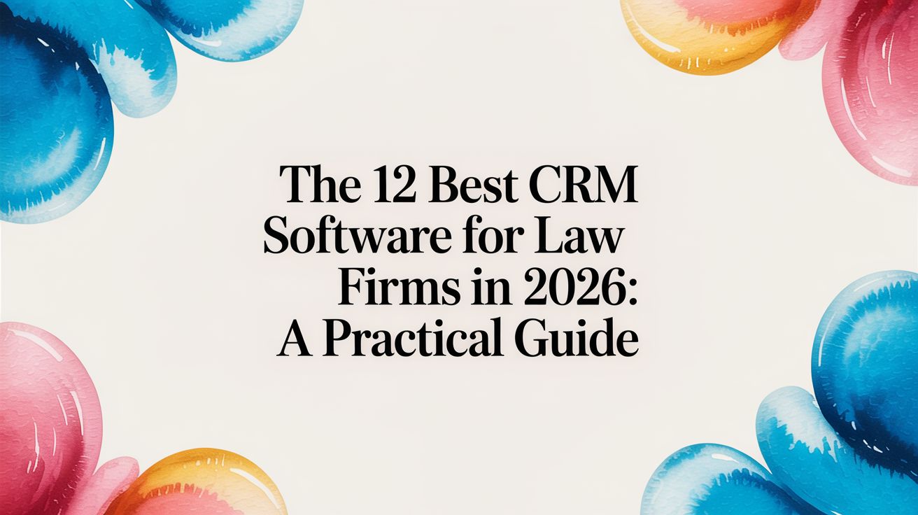 The 12 Best CRM Software for Law Firms in 2026: A Practical Guide