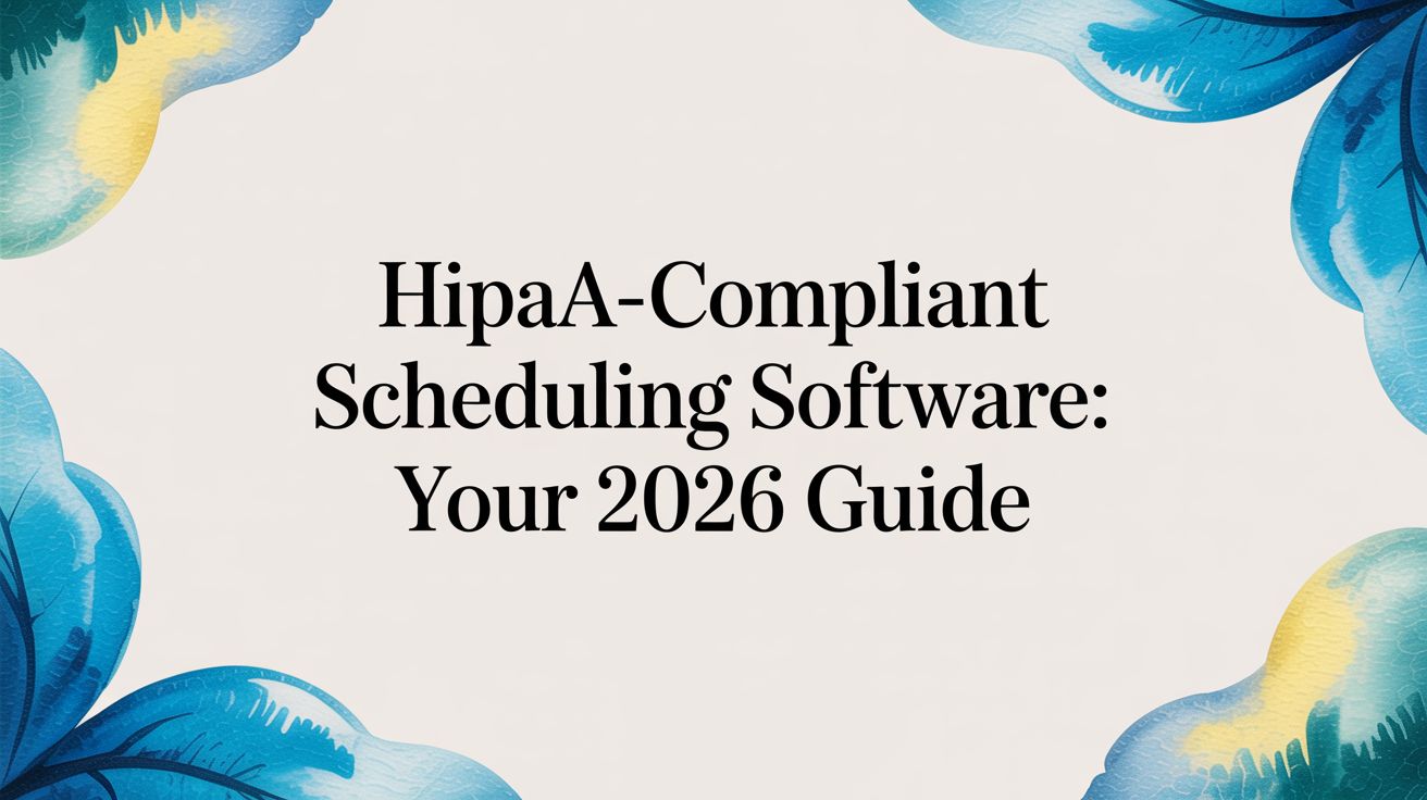 HIPAA-Compliant Scheduling Software: Your 2026 Guide