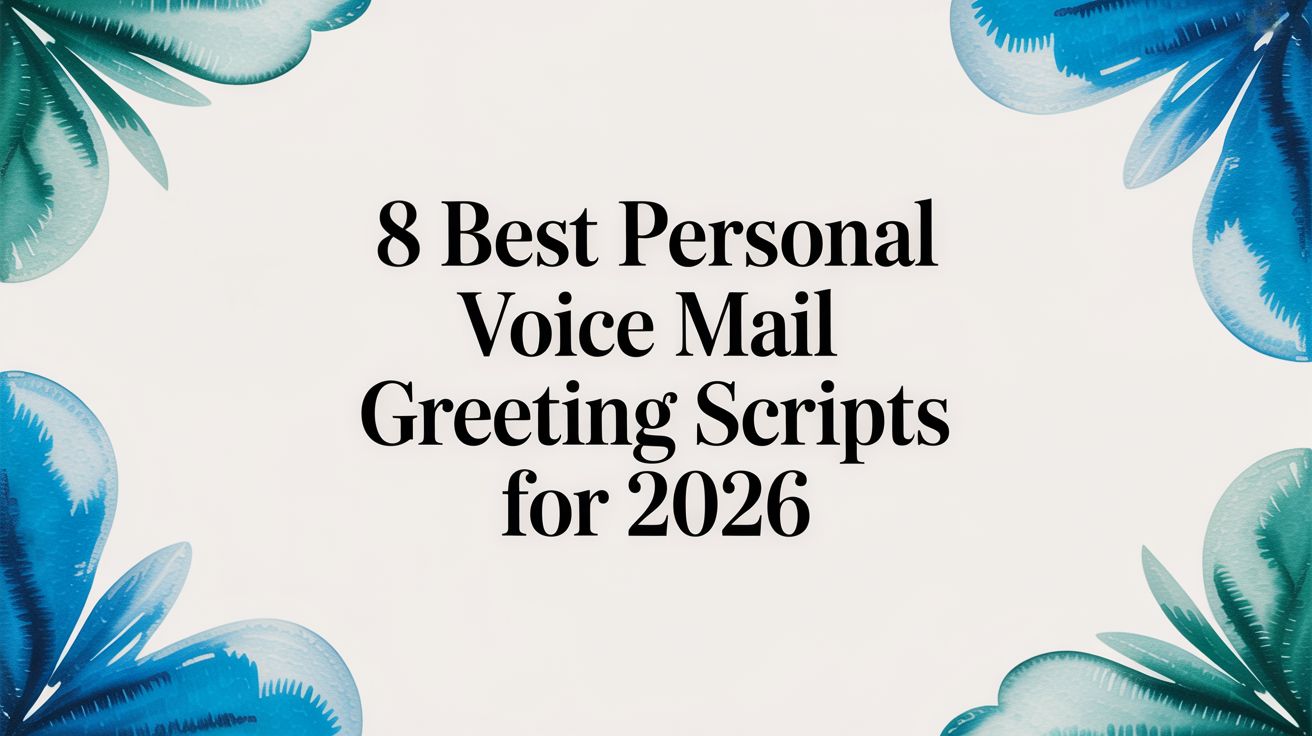 8 Best Personal Voice Mail Greeting Scripts for 2026