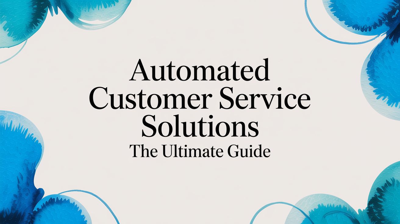 Automated Customer Service Solutions The Ultimate Guide
