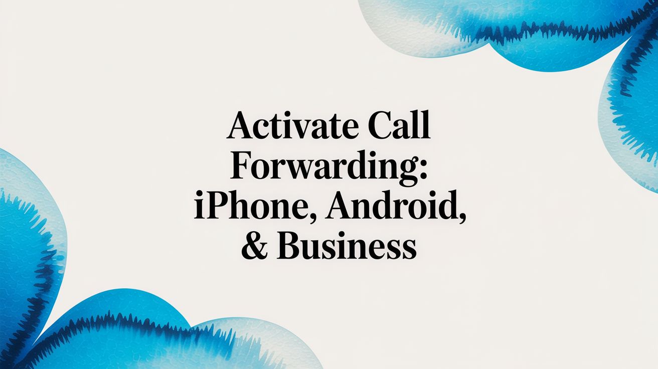 Activate Call Forwarding: iPhone, Android, & Business
