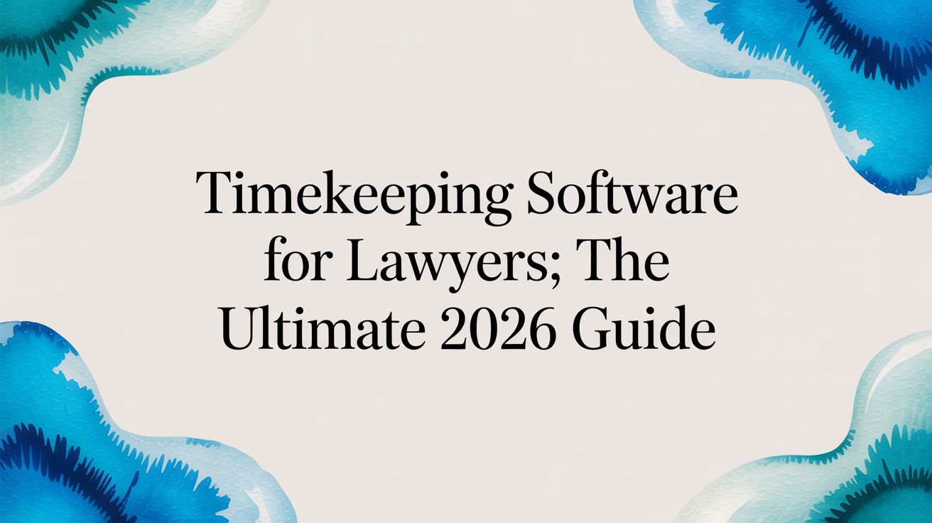 Timekeeping Software for Lawyers: The Ultimate 2026 Guide