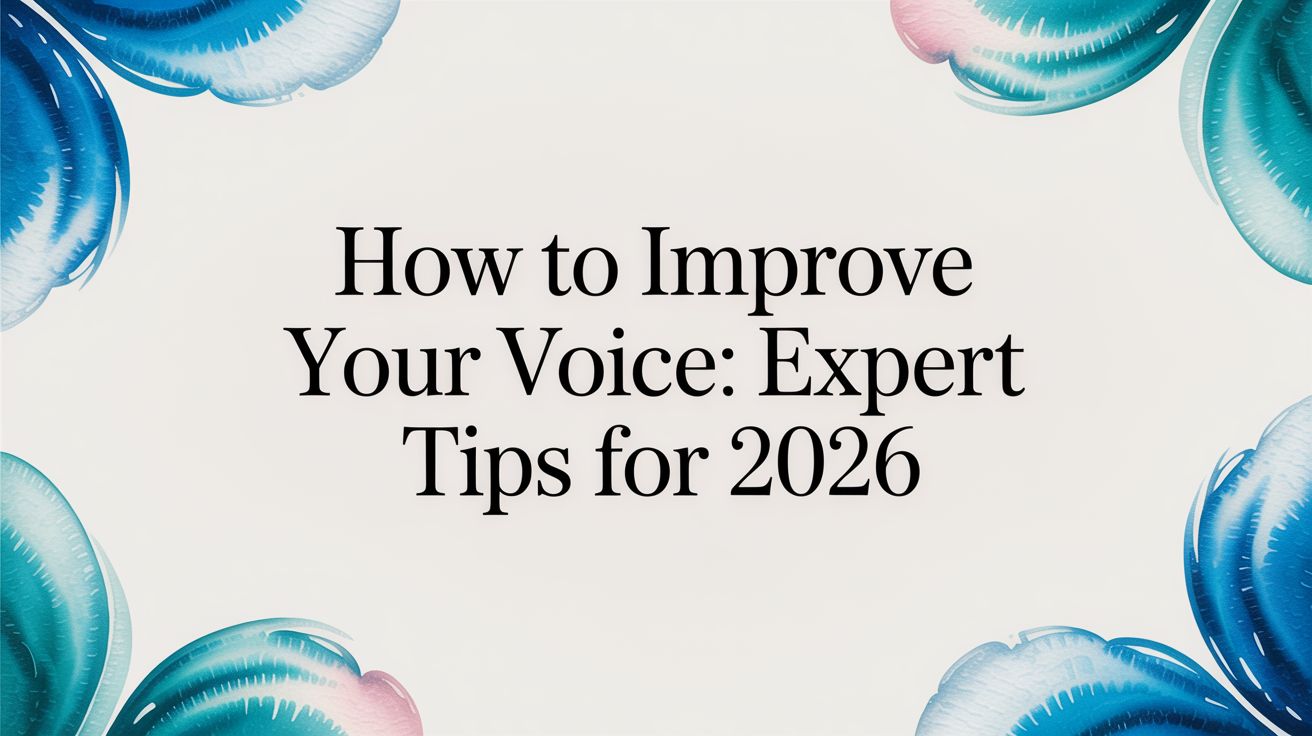 How to Improve Your Voice: Expert Tips for 2026