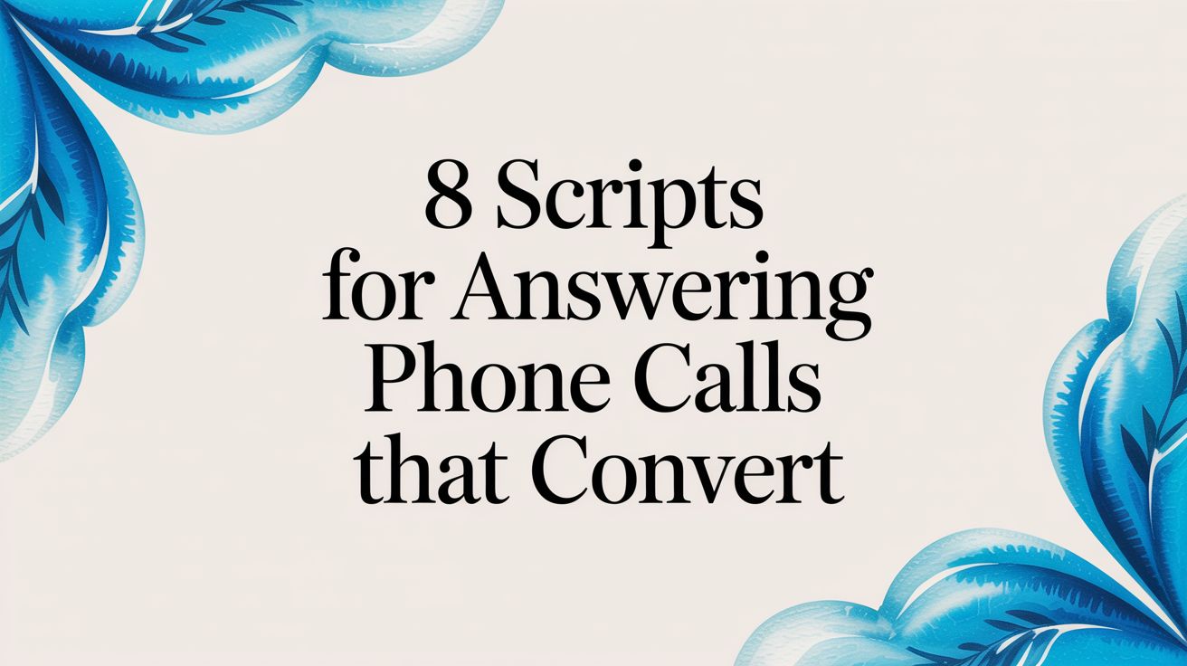 8 Scripts for Answering Phone Calls That Convert