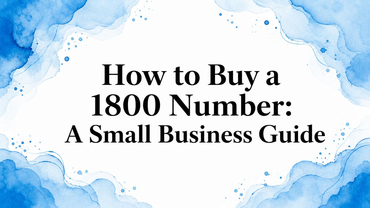How to Buy a 1800 Number: A Small Business Guide