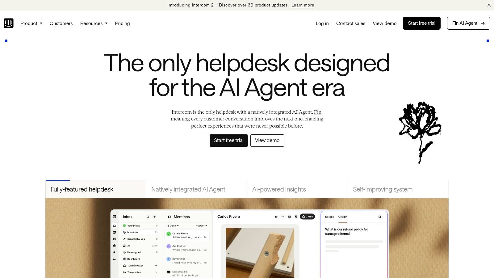 Intercom (Fin AI Agent)