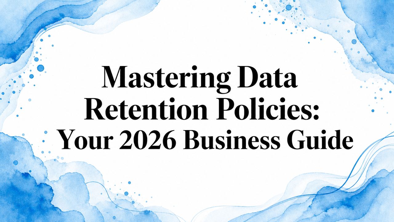 Mastering Data Retention Policies: Your 2026 Business Guide