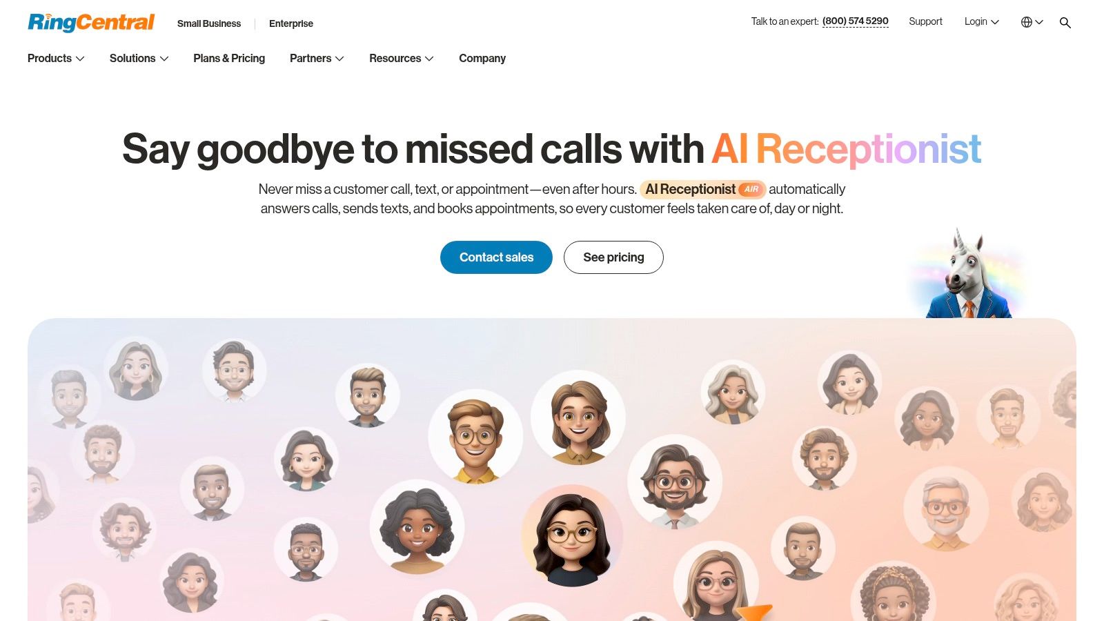 RingCentral AI Receptionist AIR