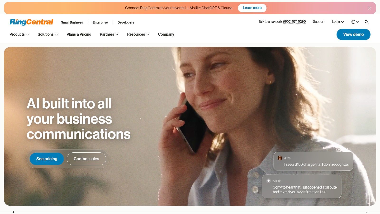 RingCentral AI Receptionist (AIR)