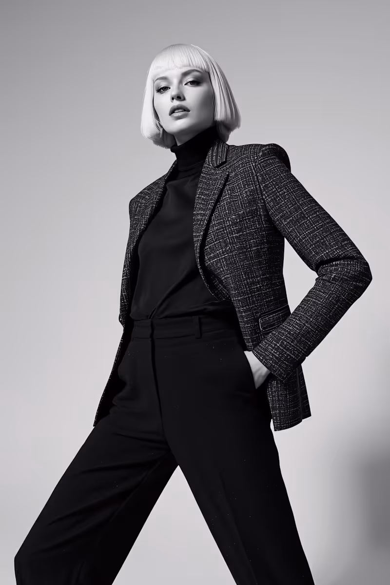 Stylish Monochrome Portrait