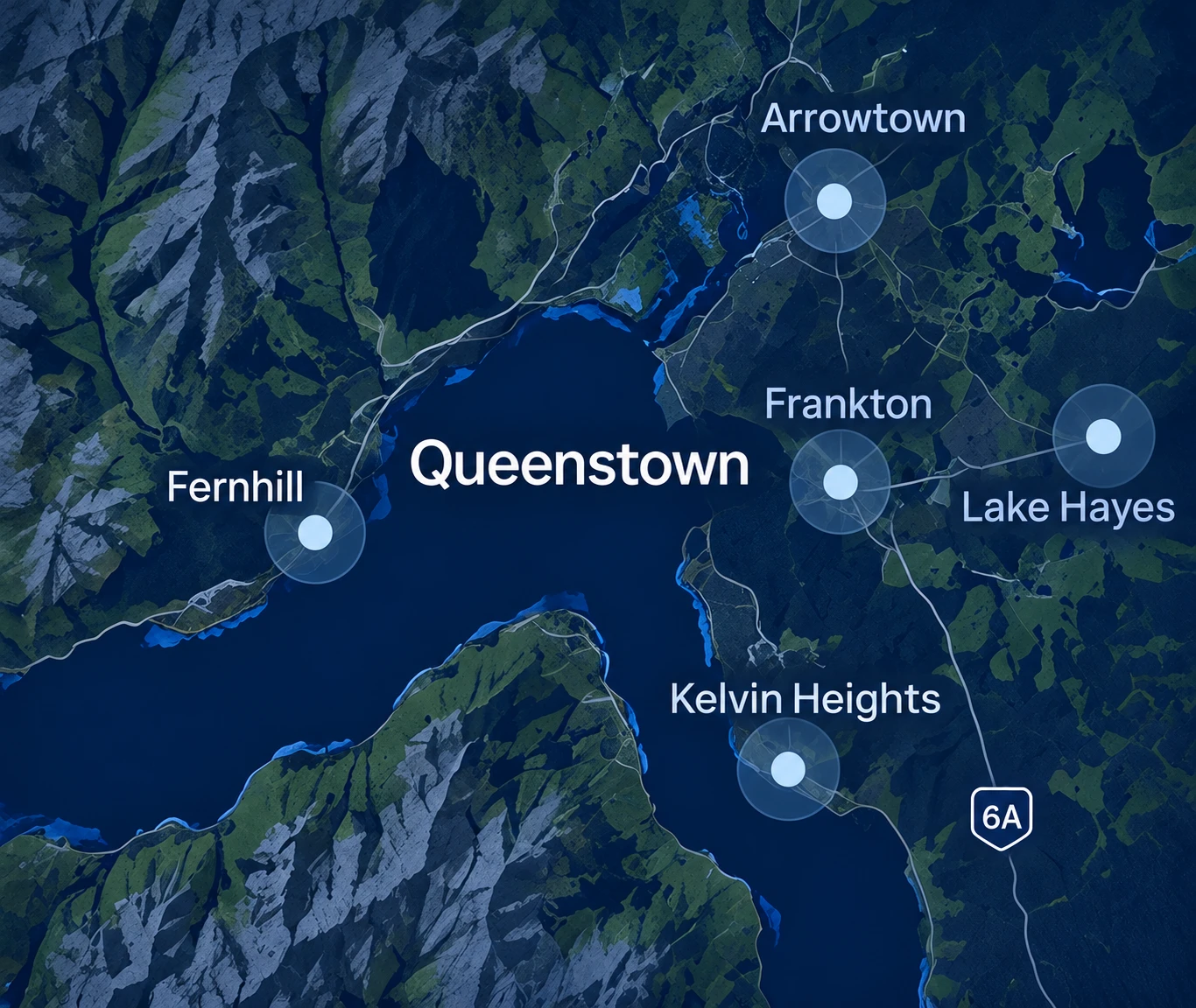 Map of the suburbs in this area