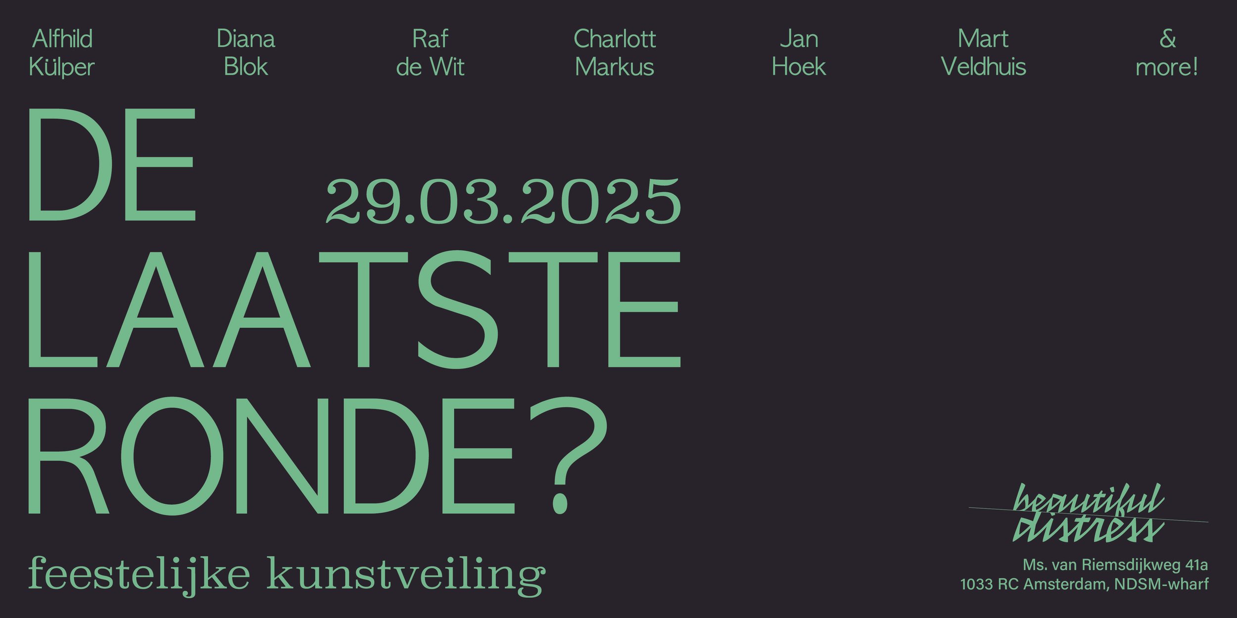 De Laatste Ronde? — feestelijke kunstveiling