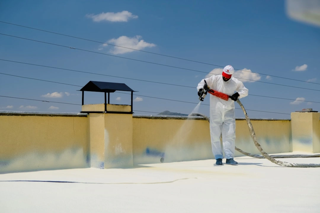 applying liquid roof sealant applying liquid roof sealant