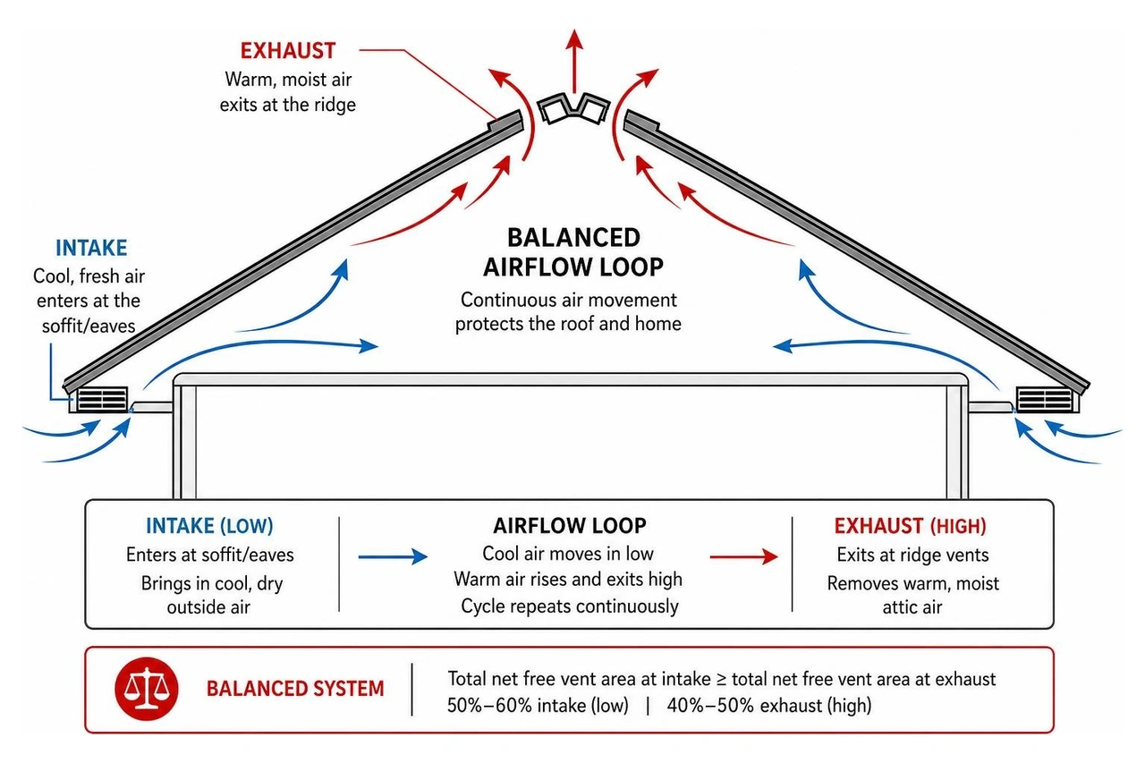 air intake and exhaust balanced loop air intake and exhaust balanced loop