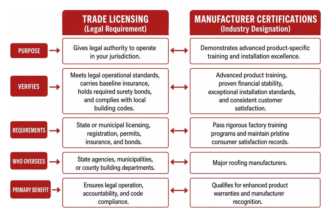 difference between licensing and manufacturer certification difference between licensing and manufacturer certification