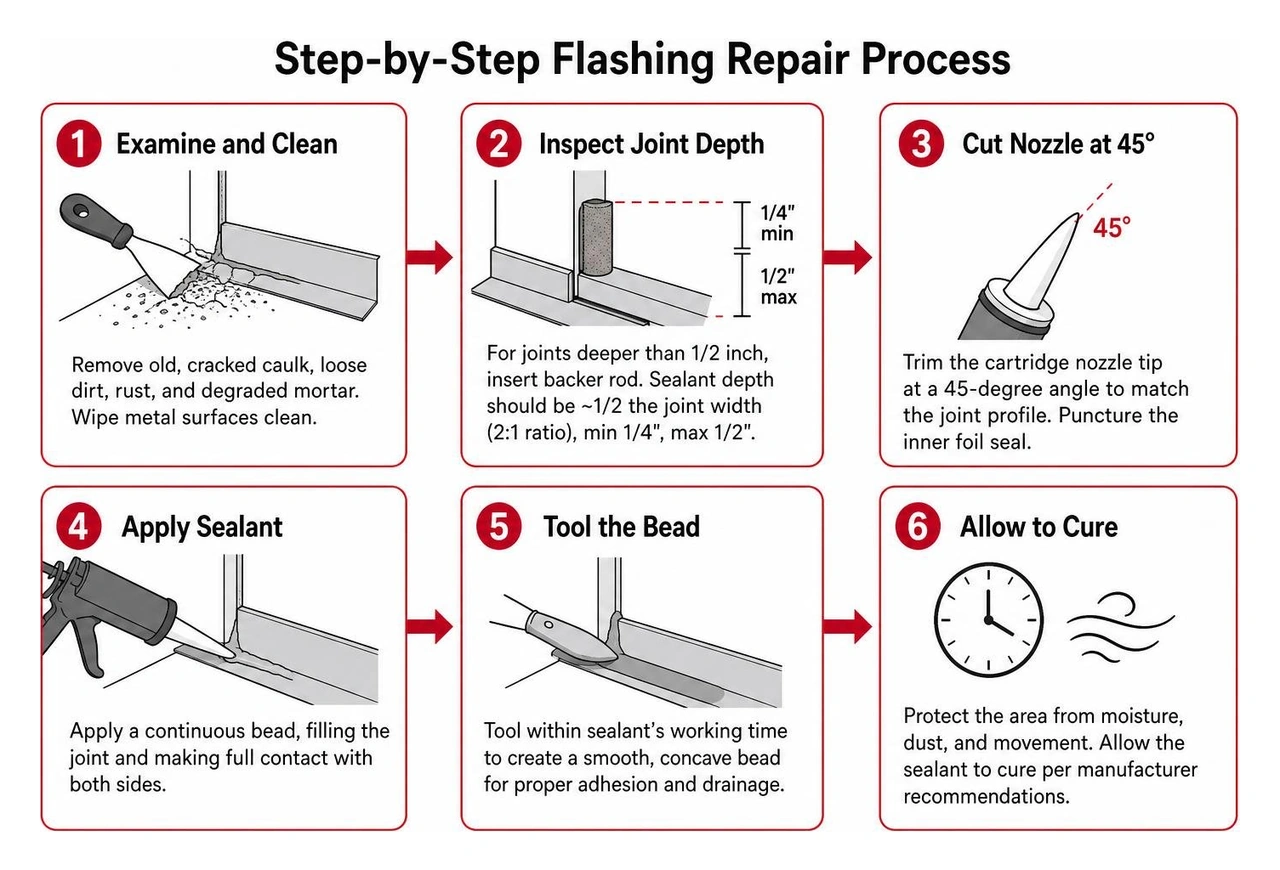 step by step roof flashing repair process step by step roof flashing repair process