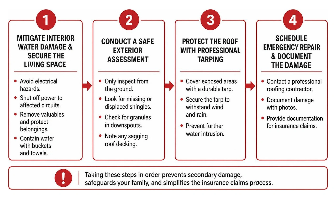 emergency roof response sequence