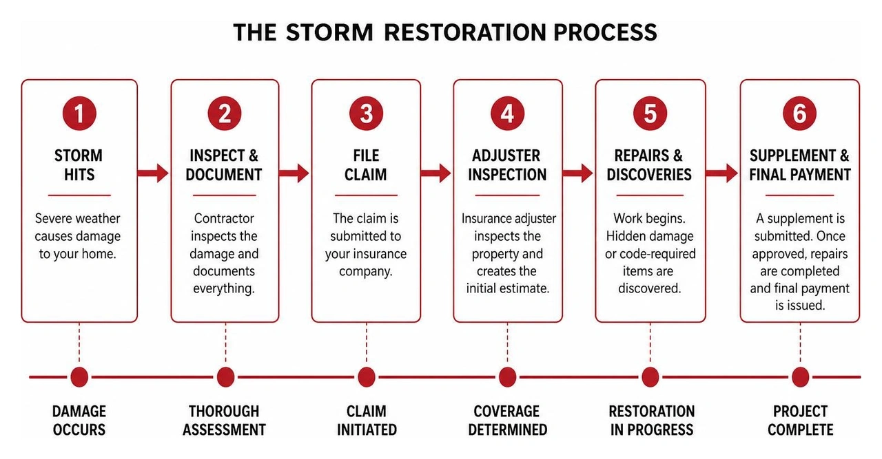 the storm restoration process timeline the storm restoration process timeline
