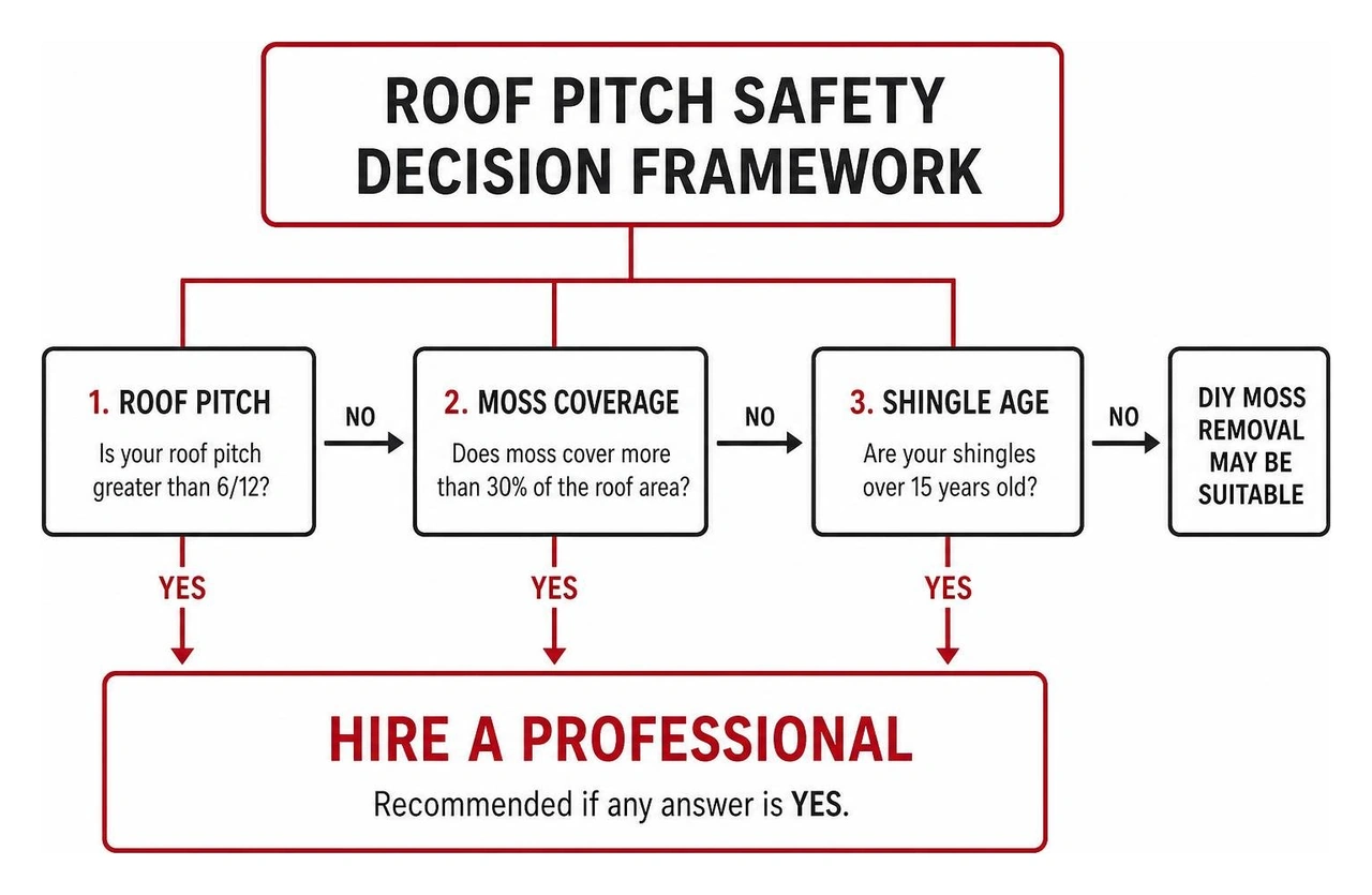roof pitch safety decision framework diagram roof pitch safety decision framework diagram