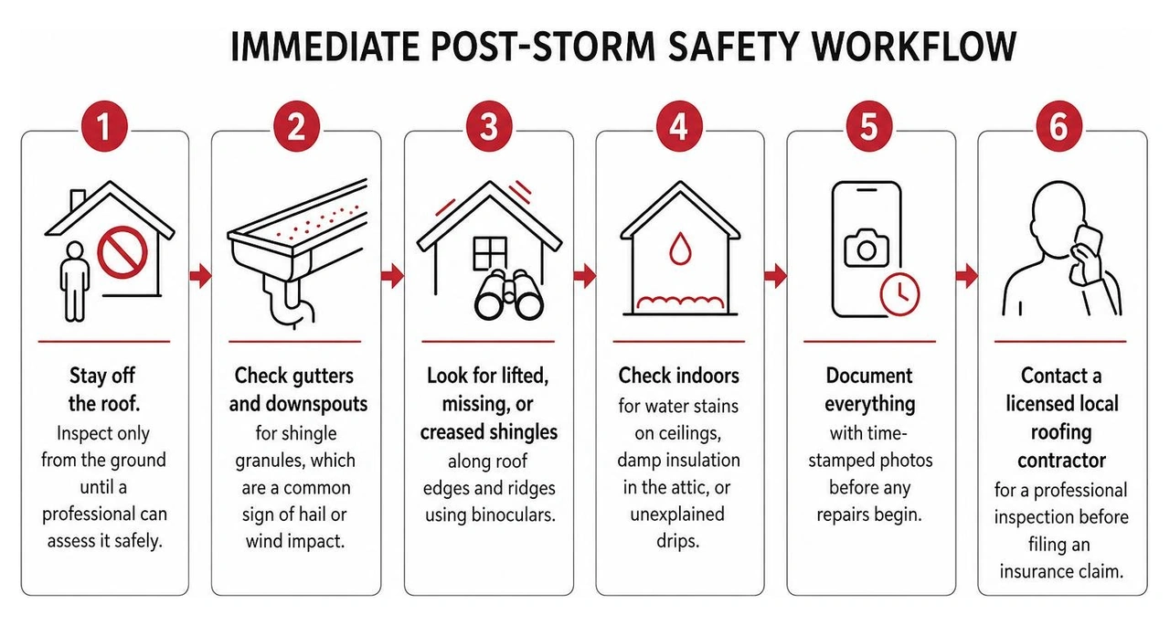 immediate post storm safety workflow