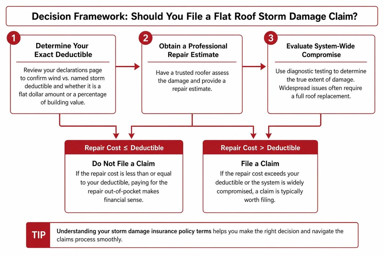 decision framework for filing a flat roof insurance claim decision framework for filing a flat roof insurance claim