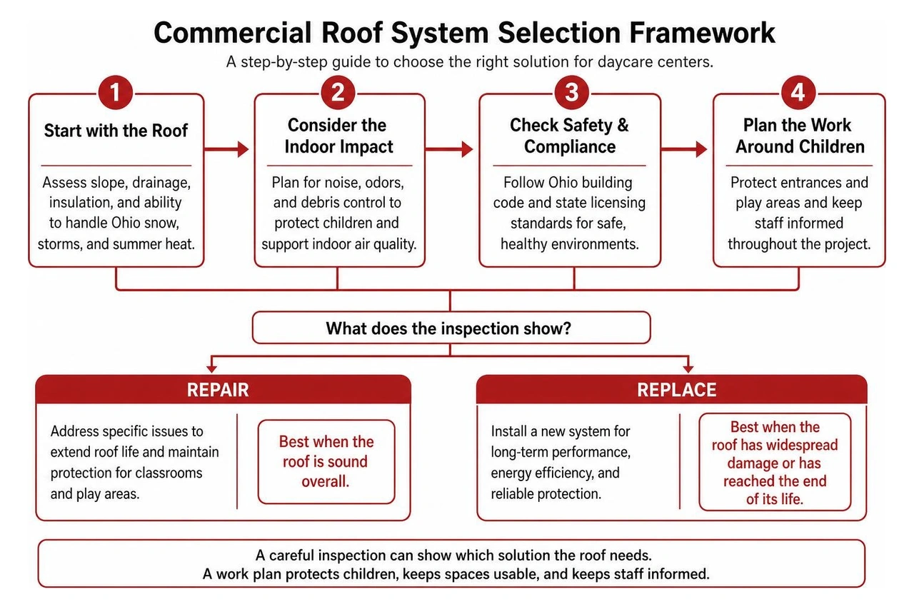 Commercial roof system selection framework Commercial roof system selection framework