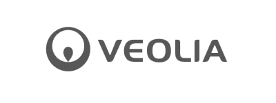 Veolia logotyp i grå färg.