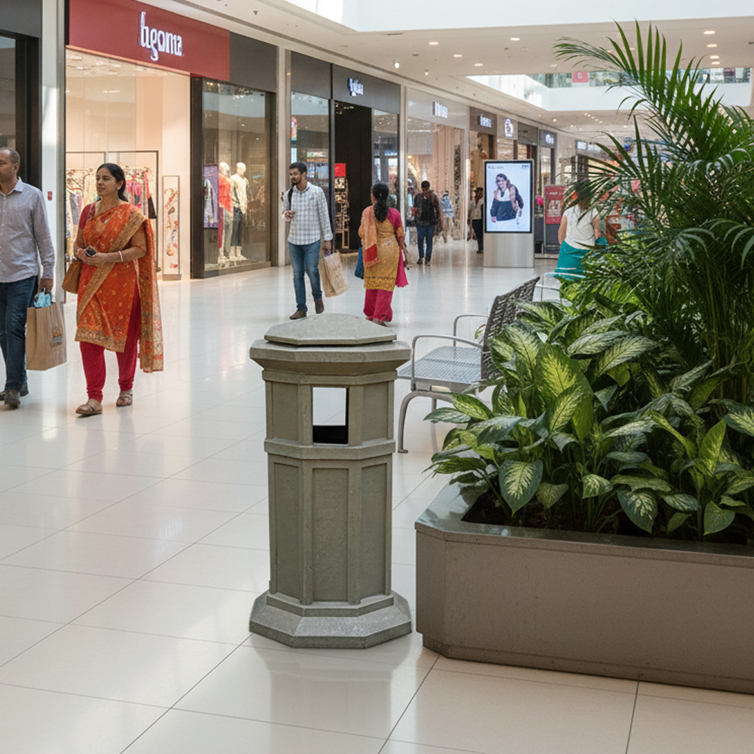Public furnishing bins