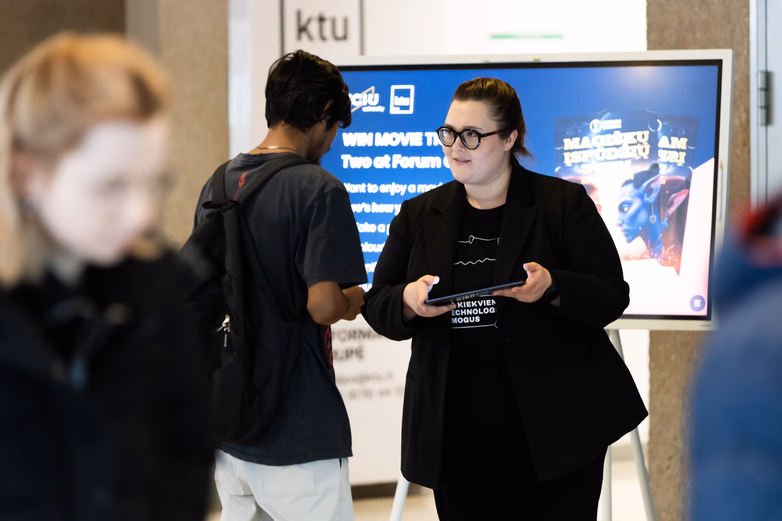 Student Ambassador Judita Švaikauskaitė at an ECIU Event