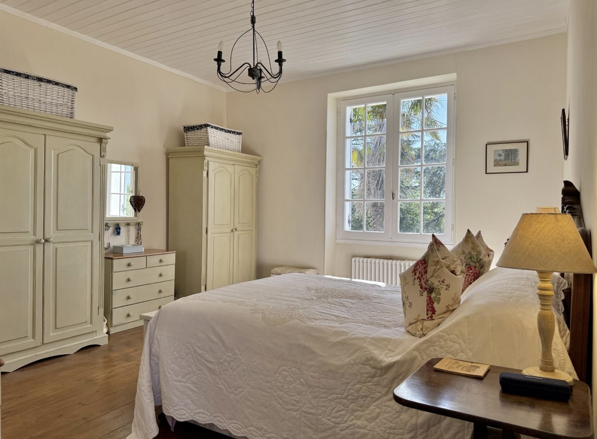A man sitting in the room in old romantic cottage