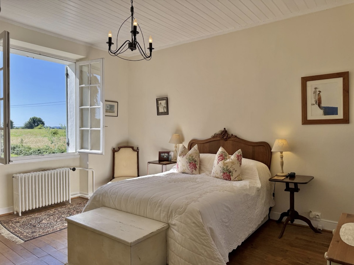 A man sitting in the room in old romantic cottage