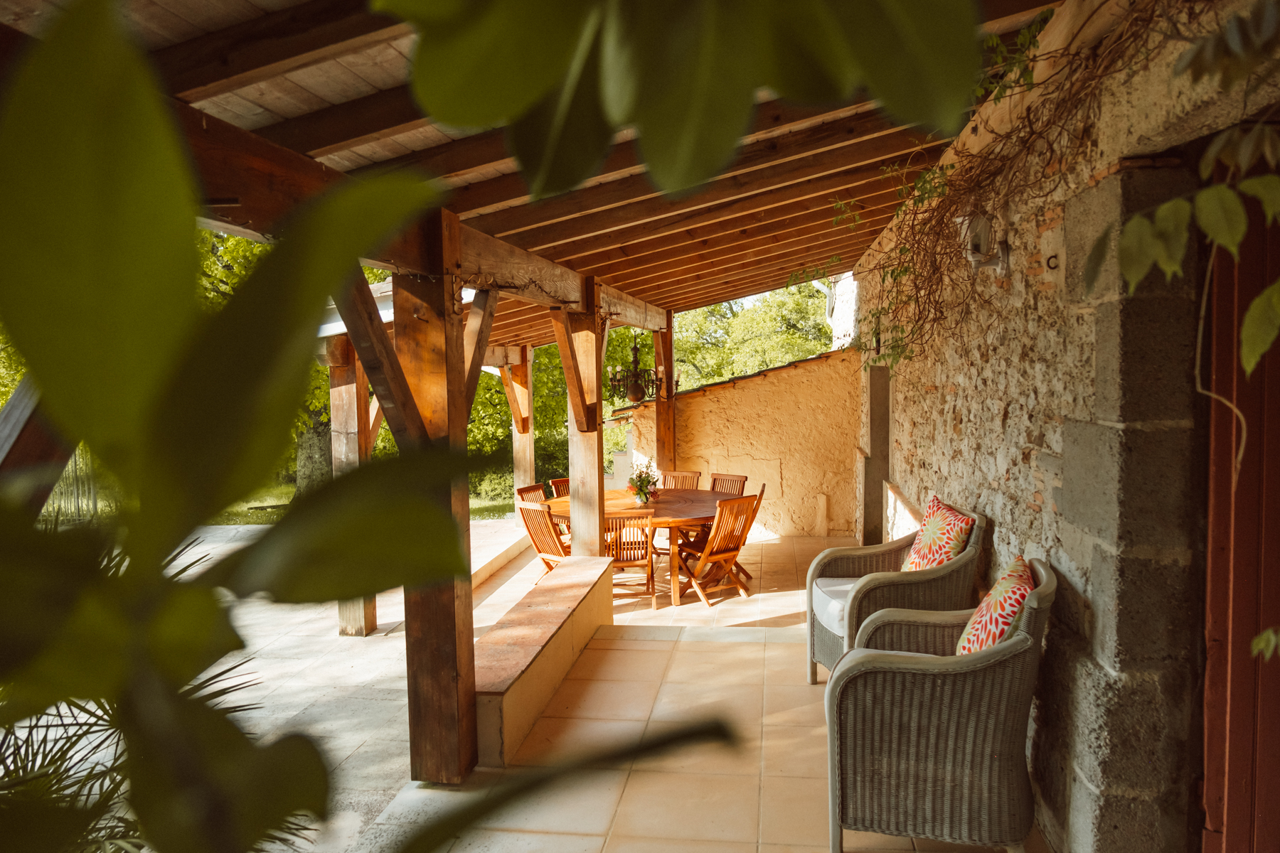 A man sitting in the room in old romantic cottage