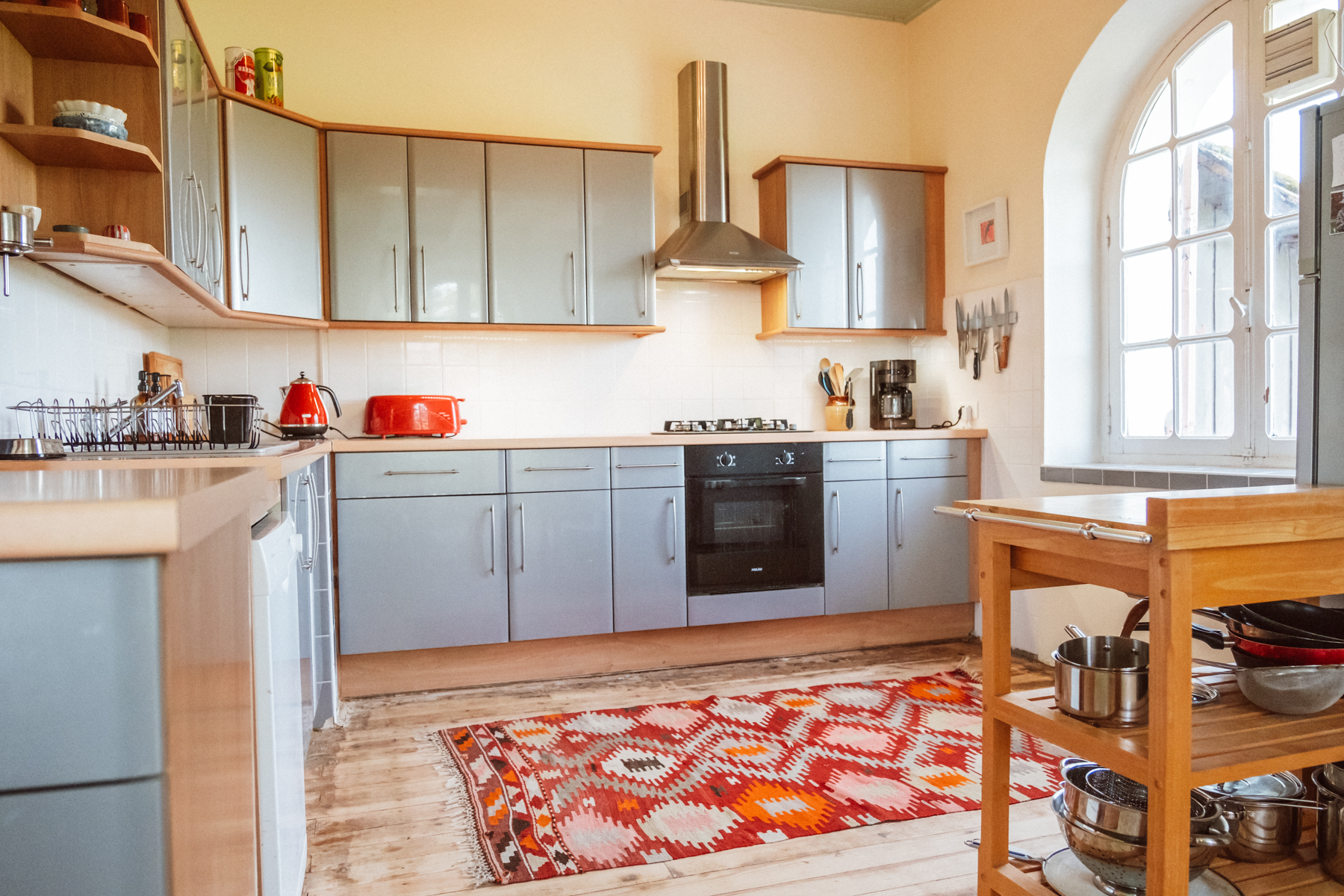 A man sitting in the room in old romantic cottage