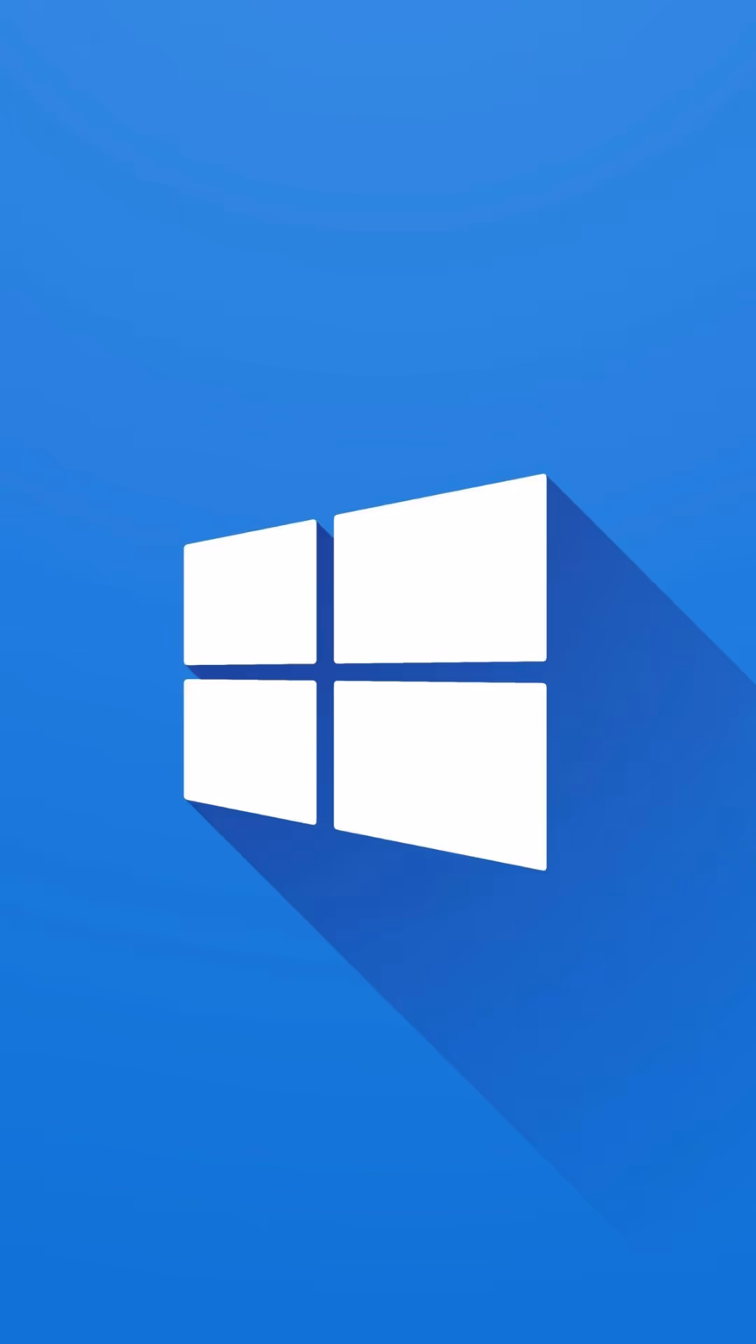 Windows Logo auf blauen Hintergrund