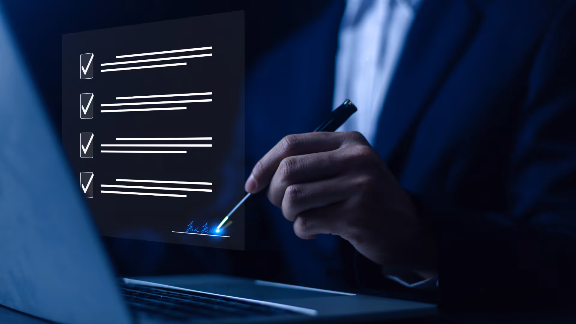 Stimmungsbild für eine digitale Unterschrift