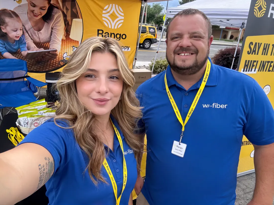 Rango team at a community event