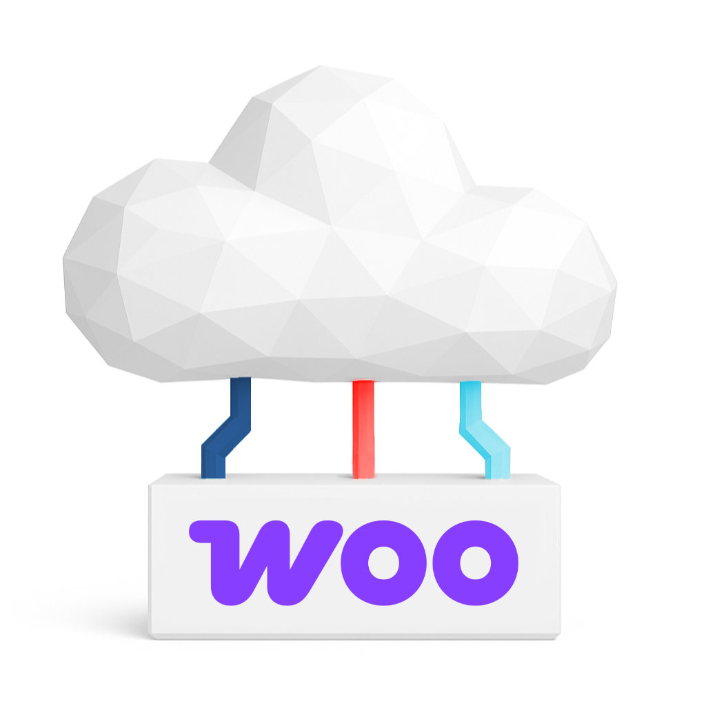 Cloud9 Fulfilment cloud with the Woo logo below