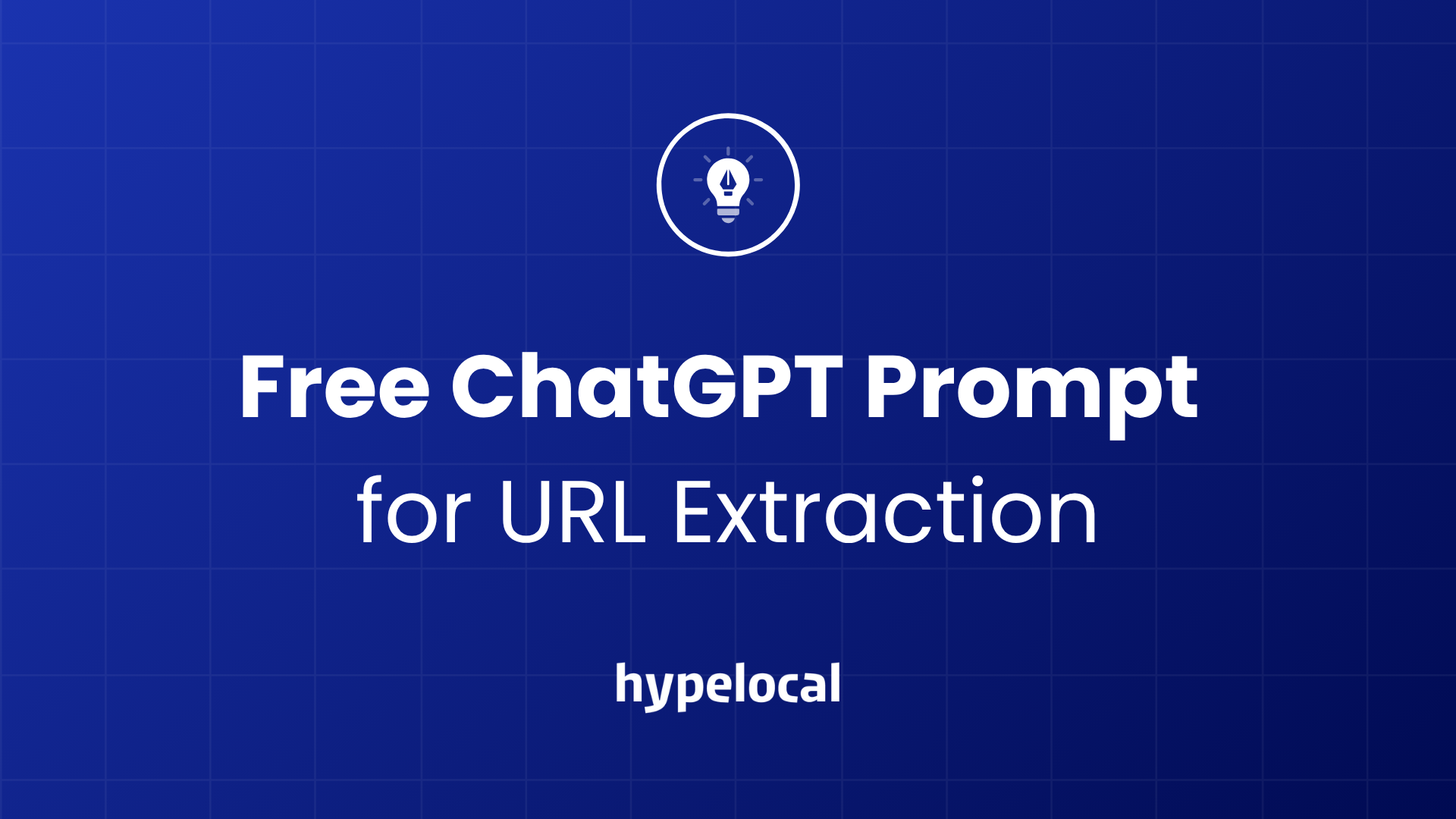 Free ChatGPT Prompt for URL Extraction