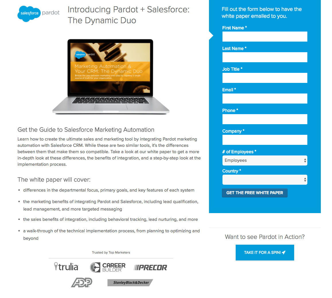 Pardot Marketing Content