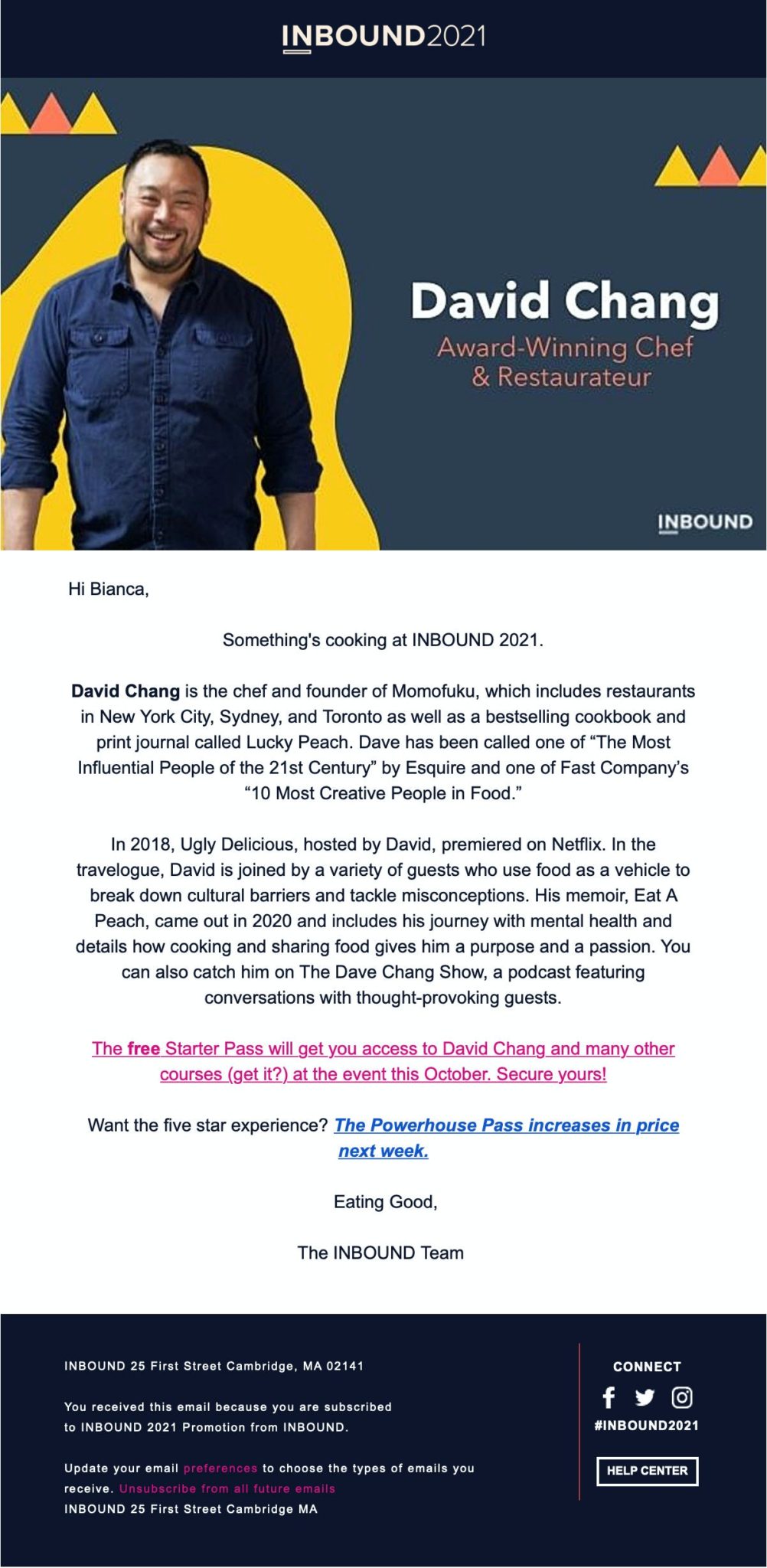 Email personalization from HubSpot