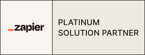 Zapier Platinum Solution Partner Badge