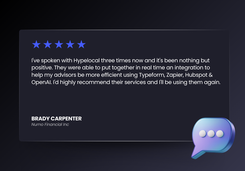 Hypelocal AI & Automation Review - Numo Financial Inc