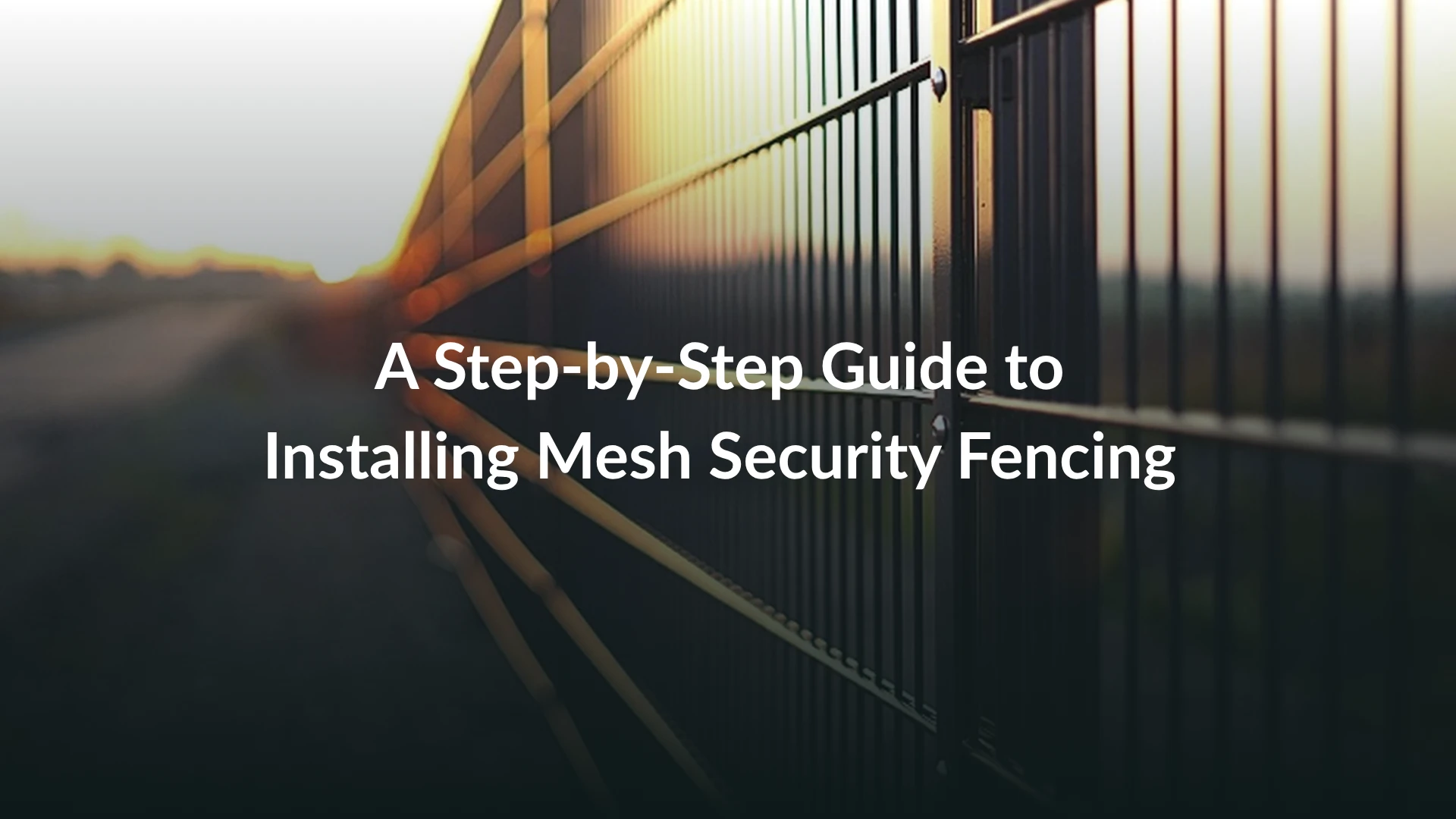 A Step-by-Step Guide to Installing Mesh Security Fencing