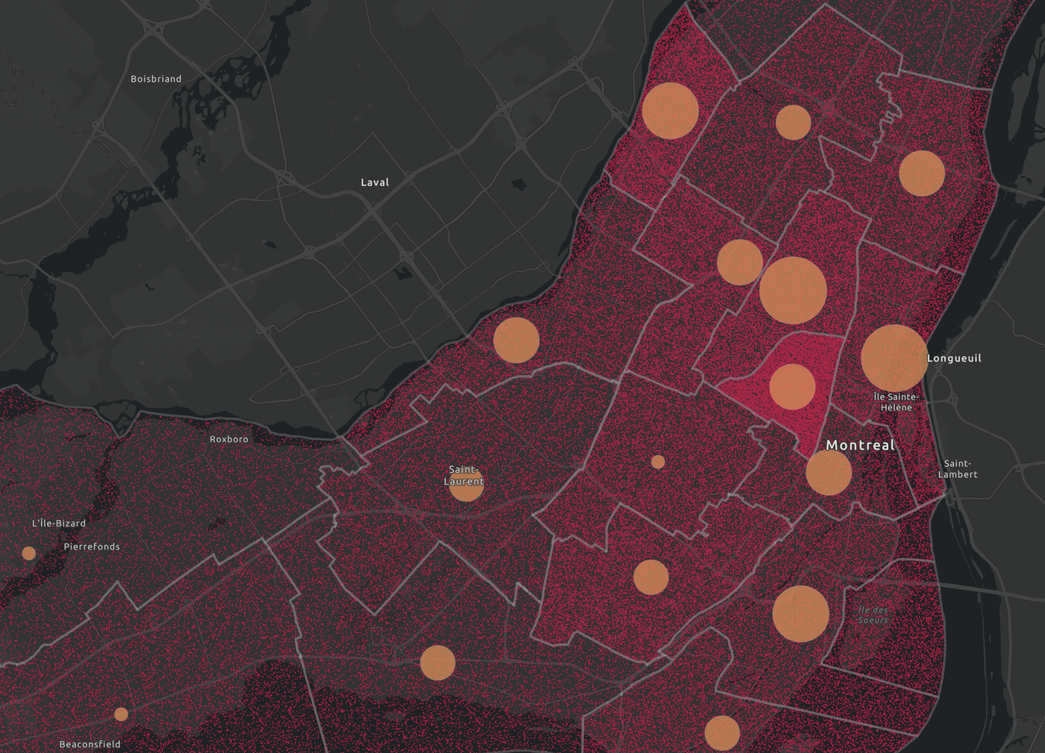 image of delivery route map (for a courier & delivery service)