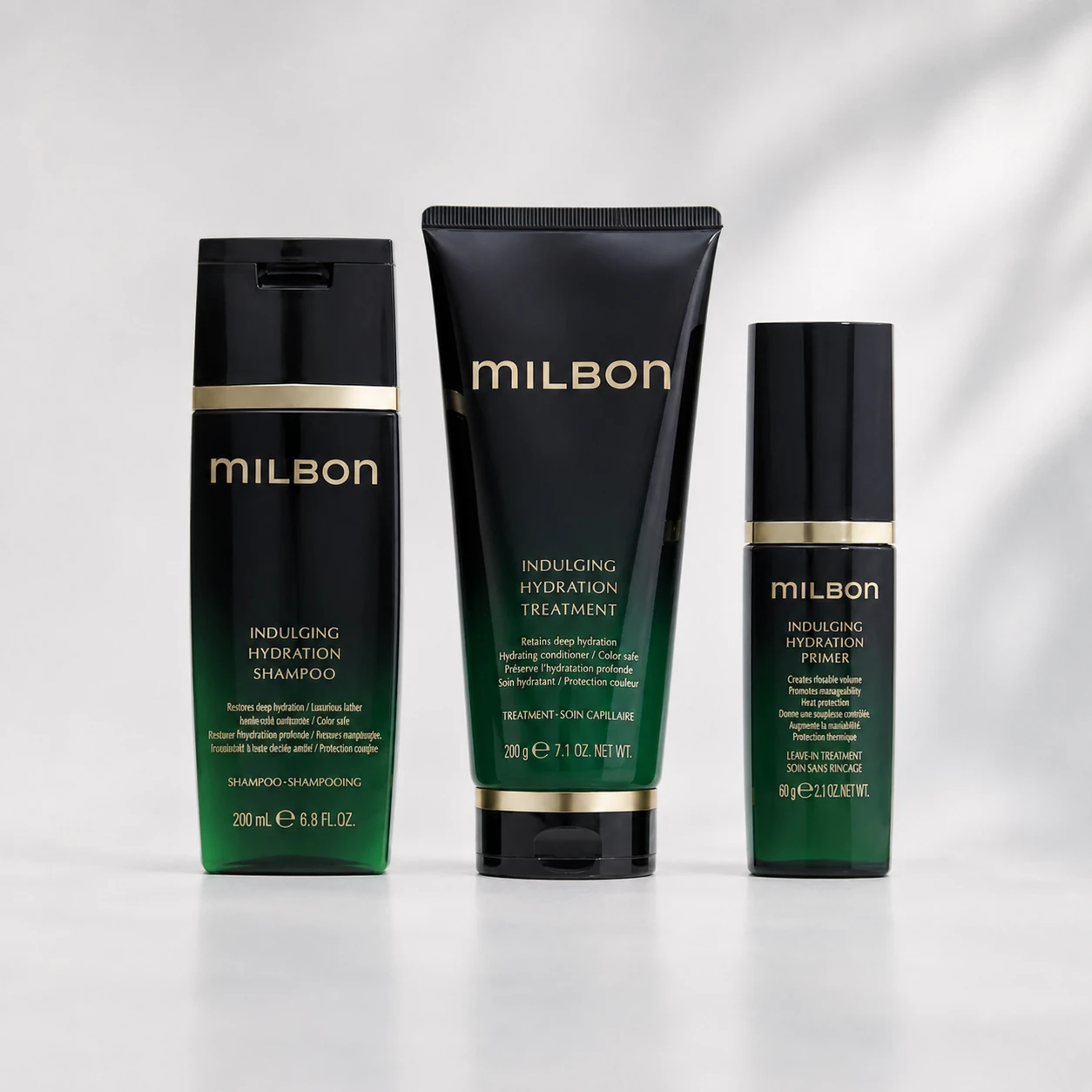 Milbon professional products for hair repair and hydration